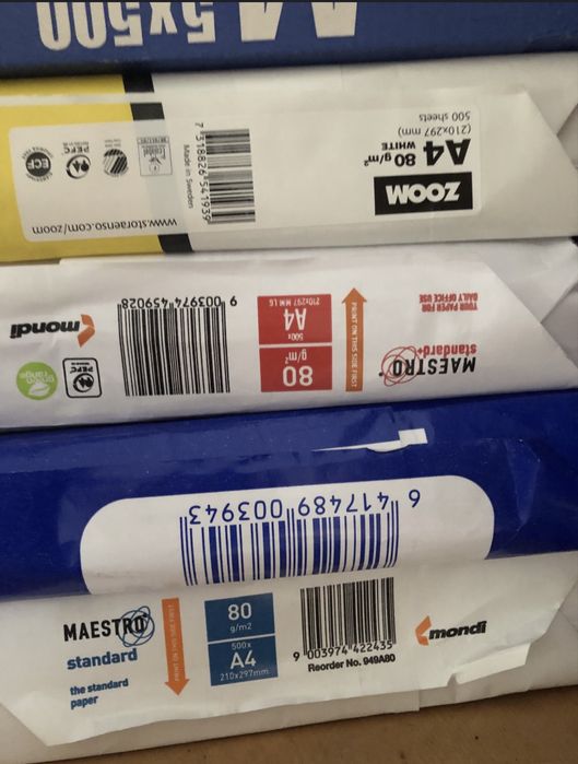 Папір (бумага) офісна 80г/m2 білий