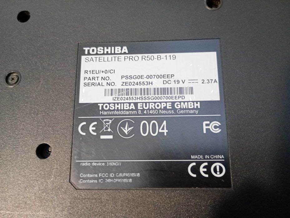 Vendo portátil Toshiba R50 intel I5 estimado