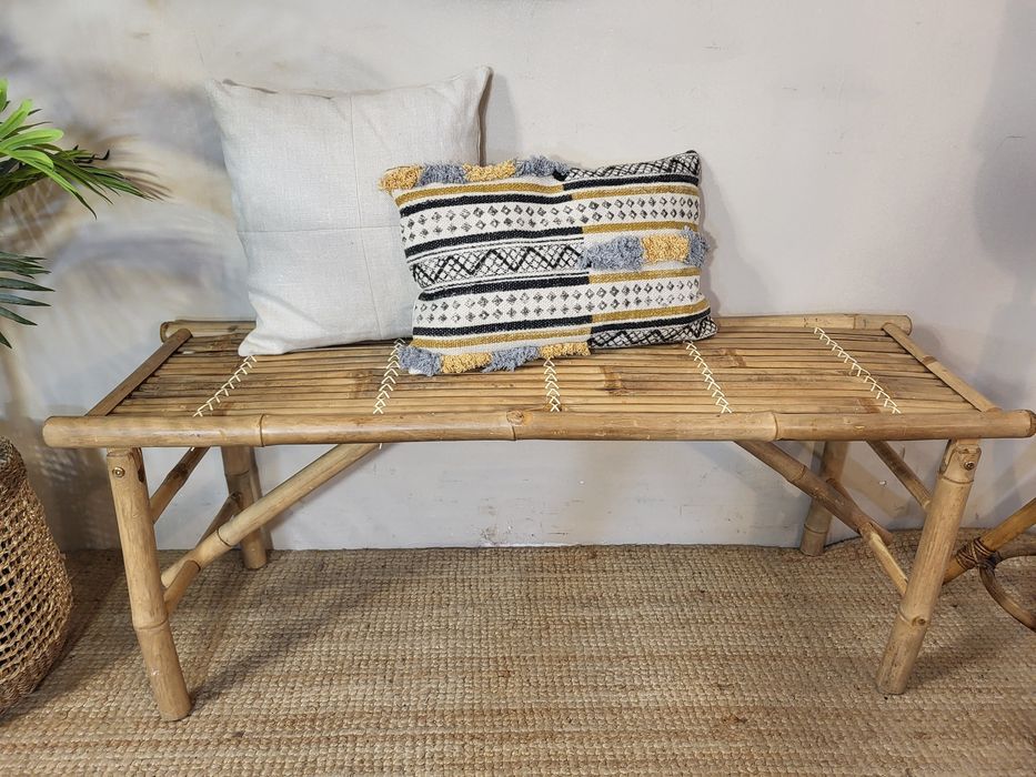 banco, banqueta, mesa, bambu, dobravel,  rustico
