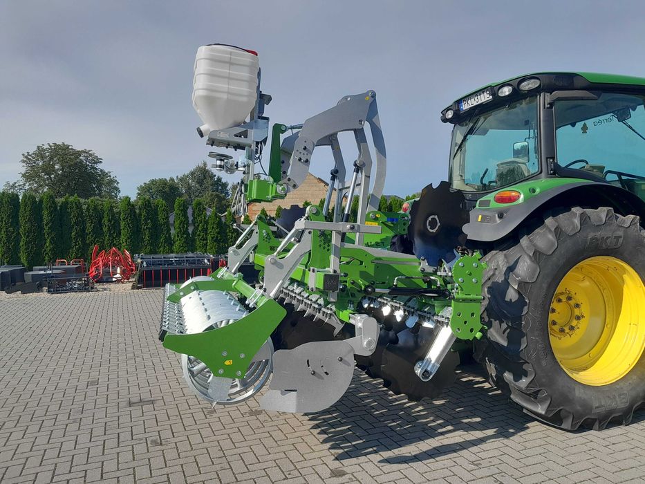 Agregat uprawowo-siewny talerzowy Aragon 3 m Tolmet Astat zakres 65-92