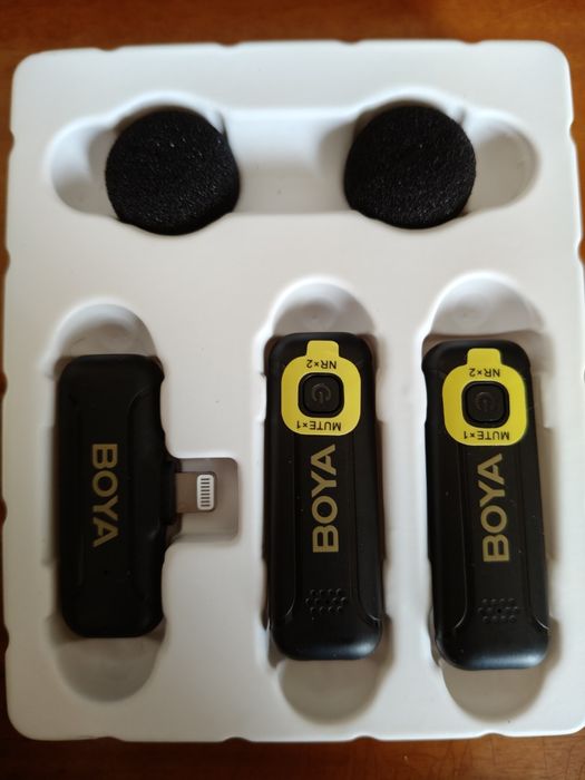BOYA mikrofon iPhone Zestaw mikrofonów bezprzewodowych iPad iOS