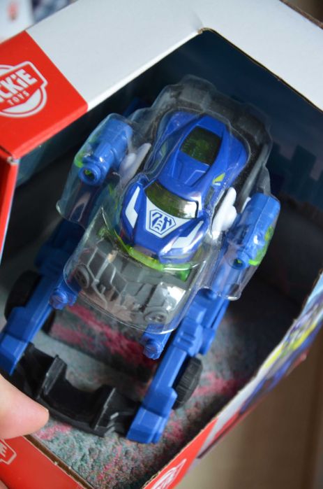 Figurka akcji Dickie Toys Transformujący Police Trooper niebieski 2w1