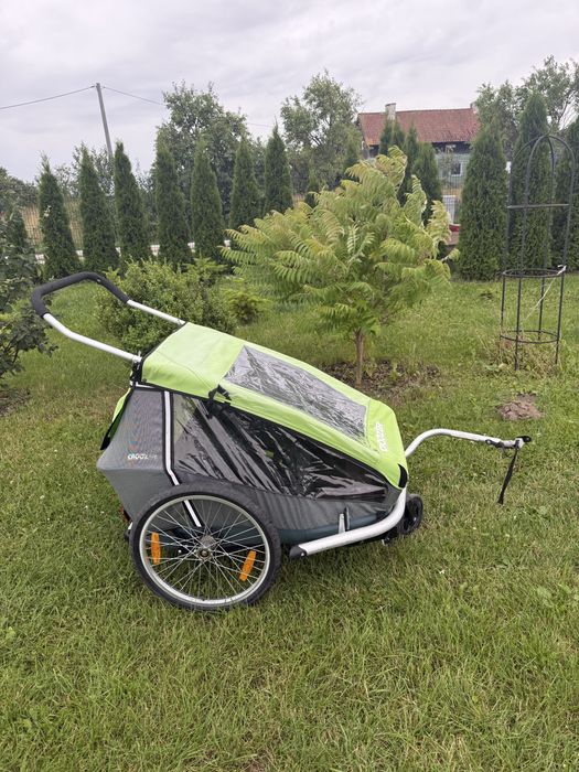 Przyczepa rowerowa dwuosobowa CROOSER kids for 2
