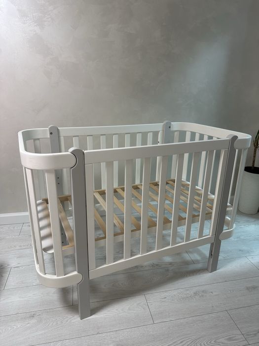 Ліжко дитяче Верес Монако біло сіре