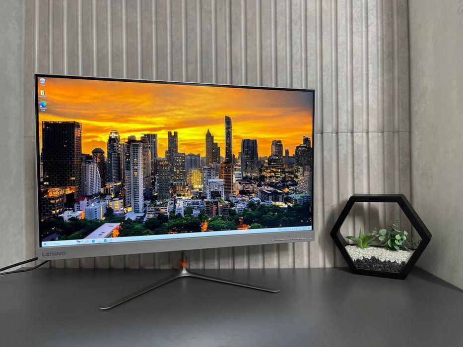 2К безрамковий монітор 27 дюймів Lenovo HDMI Quad HD