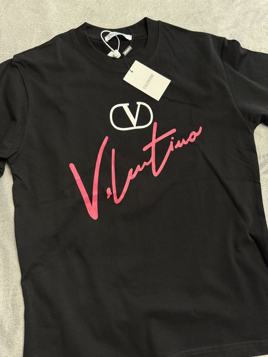 Czarny T-shirt Valentino rozmiar S