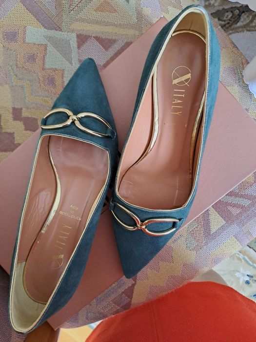 Czolenka na obcasiku niskim