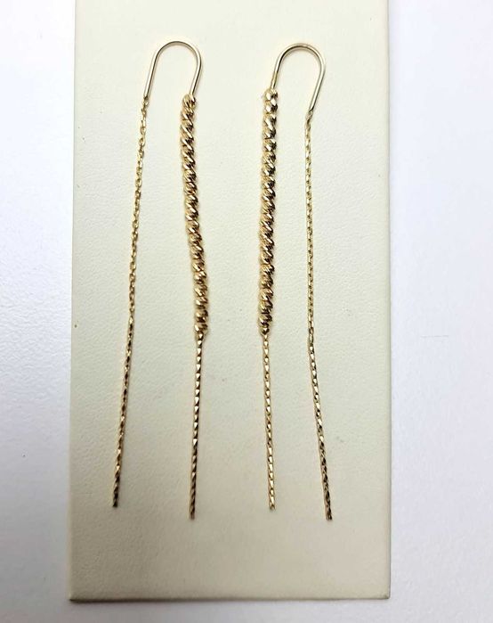 Piękne złote kolczyki P585 2,66G !!