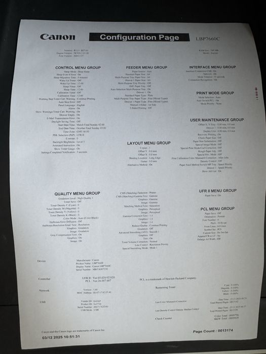 Drukarka laserowa Canon i-Sensys LBP-7660Cdn (DUPLEX)