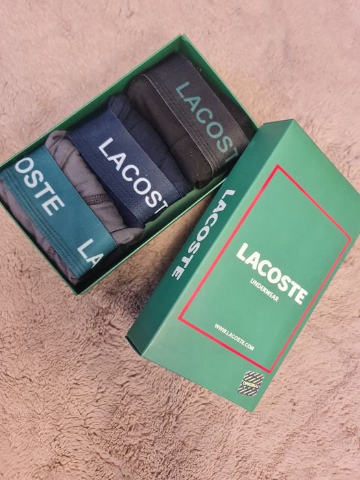 Bokserki M L XL XXL 3PAK lacoste
