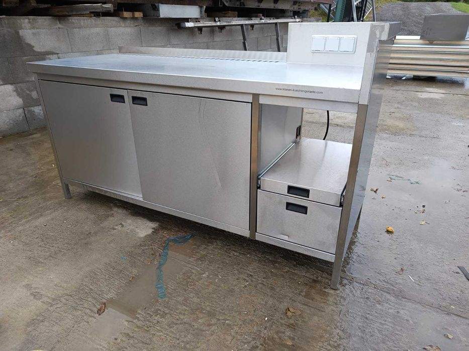 Szafa nierdzewna gastronomiczna, blat nierdzewny, stół gastronomiczny