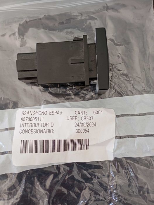 Ssangyong Korando interruptor luzes de nevoeiro