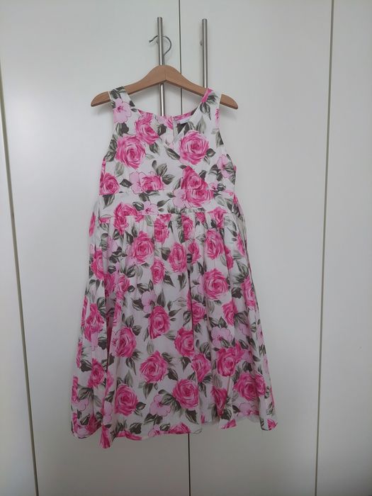 Sukienka letnia dziewczęca 134 cm