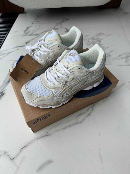 ‼️ НОВІ Кросівки Asics Gel NYC White Beige v2