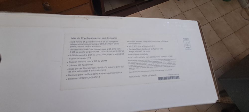 Caixa iMac 27" "SÓ CAIXA"