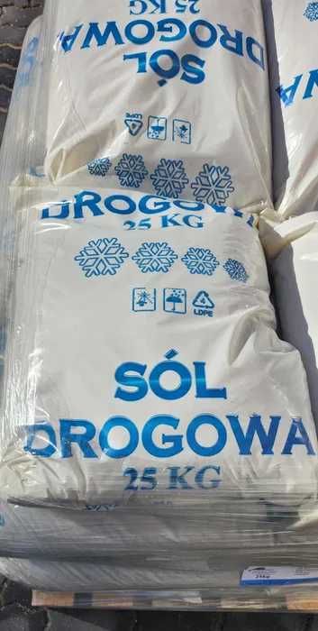 Sól drogowa workowana z antyzbrylaczem 25 kg
