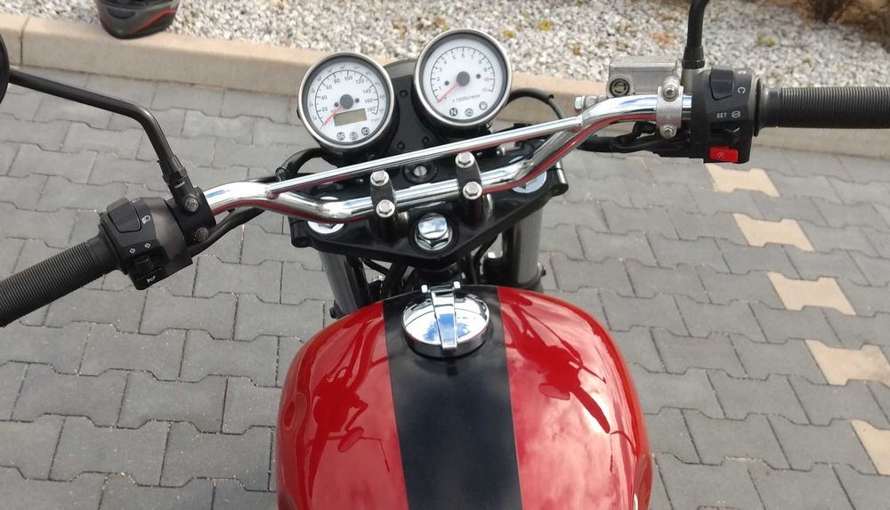 Mash 400 scrambler ( Jawa 350 SOHC / Honda / Junak ) - piękna czerwona wisienka)