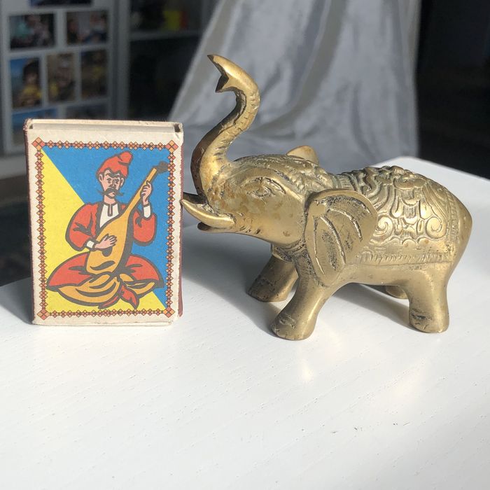 Статуетка слон бронза