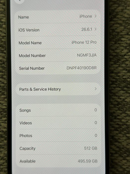 iPhone 12 Pro 512 Gb 76% Grapchite