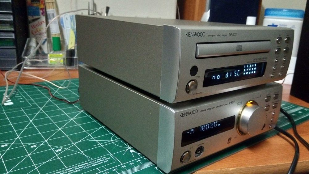Mini aparelhagem som Kenwood SG7 (2 módulos)