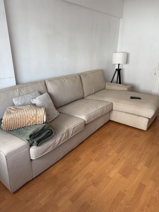 Sofa Ikea com Chaise Longue como novo