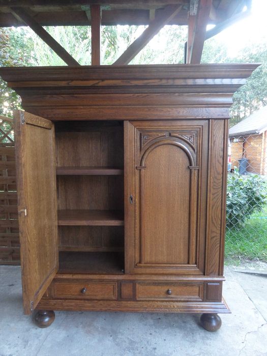 śliczna stylowa szafa dębowa stan bdb dowóz wysyłka