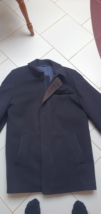 Warmia City Look płaszcz męski zimowy ocieplany wełna