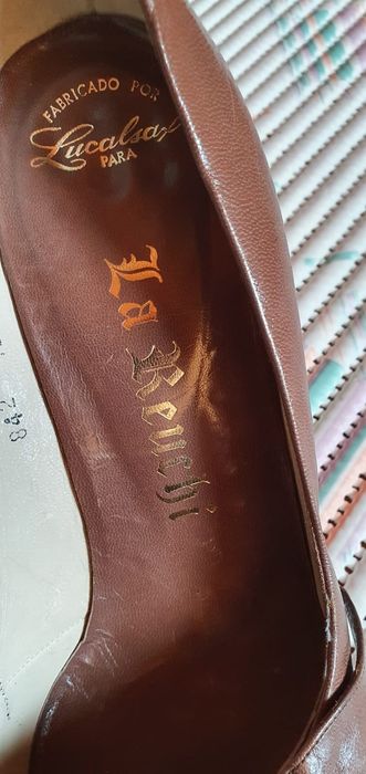 Włoskie skórzane szpilki rozm. 38.5