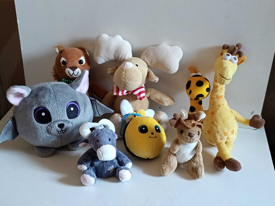 8 Peluches fofinhos de animais