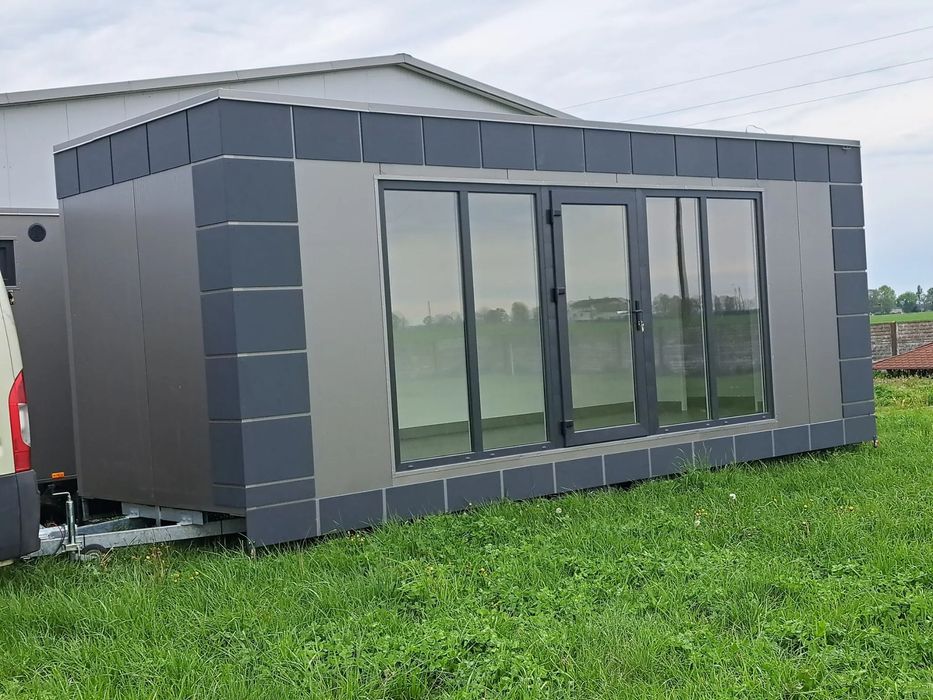 Przyczepa gastronomiczna handlowa biuro food truck kontener pawilon