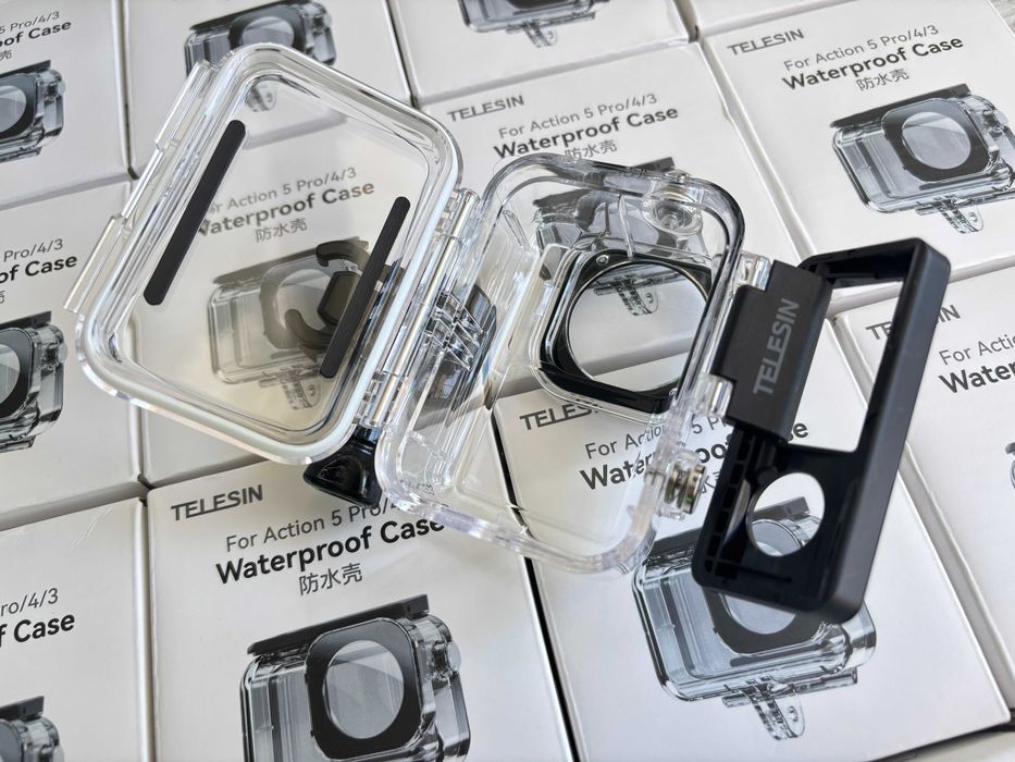 DJI Action 1/3/4/5 Pro Аквабокс Telesin / Чохол /Кейс/Вітрозахист/Скло