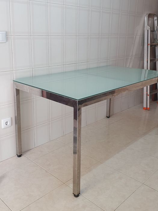 Mesa Inox e Vidro
