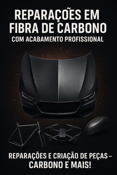 Reparações de Carbono ou fibras