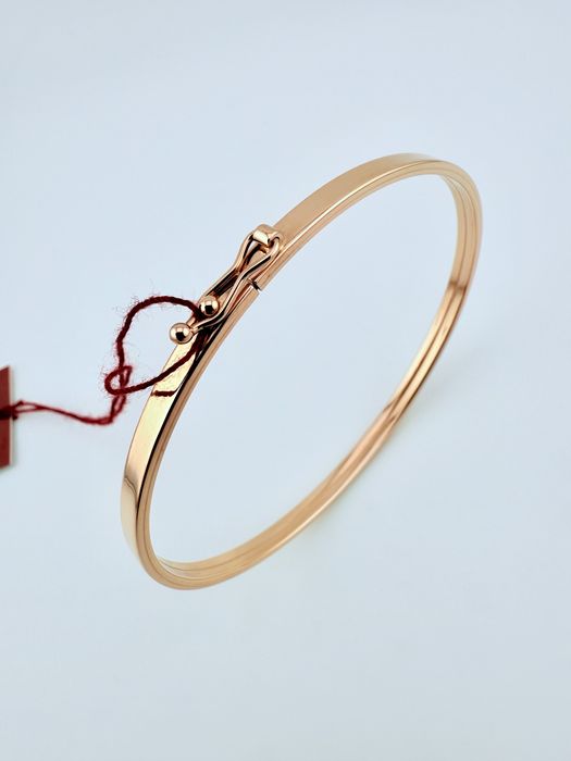 Золотий браслет жорсткий (скоба)