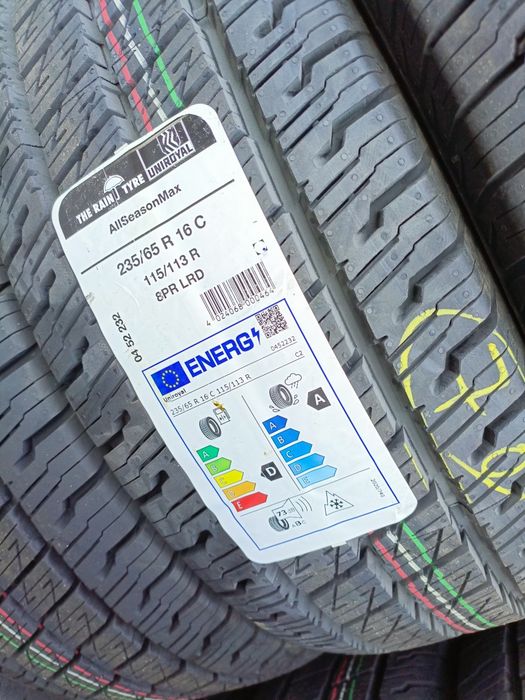 Nowe opony całoroczne wielosezonowe 235/65/16c uniroyal 2025r