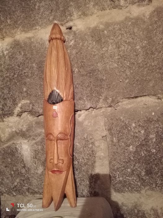 Estátua africana de parede com 1,02