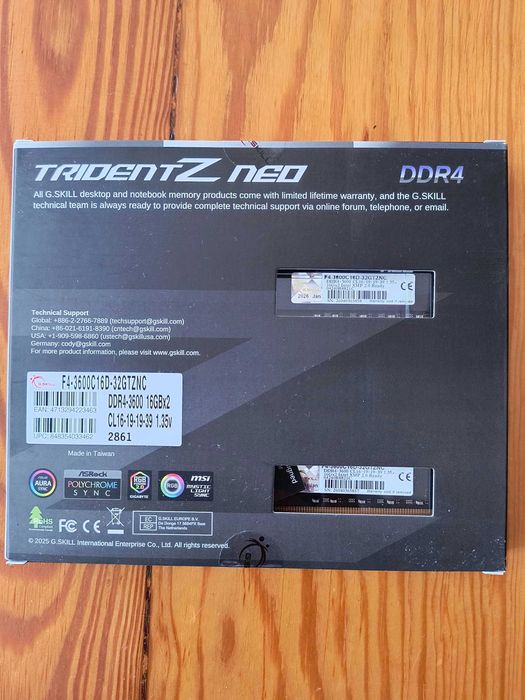 Pamięć RAM DDR4 G.SKILL 32 GB 3600 16