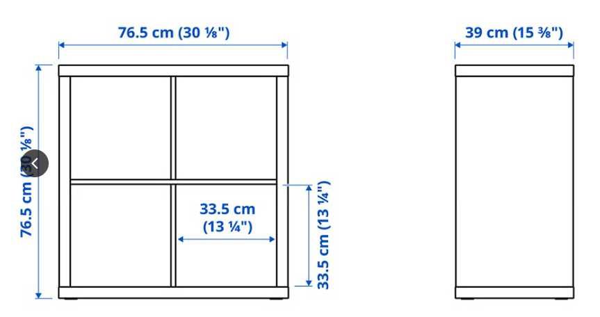 Estantes ikea  kallax branco  77x77cm