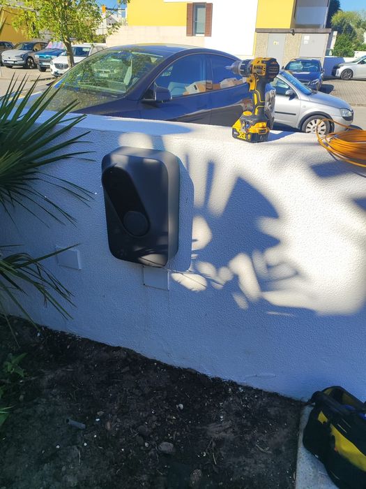 Instalação de wallbox, carregador veicular.