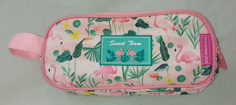 Estojos, lápis de cor...