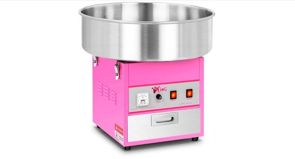 Nowa Duża MASZYNA DO WATY CUKROWEJ - 52 CM Piknik Festyn Odpust 1200W