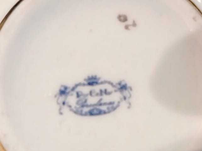 Castiçal e porta-joias em porcelana "Porcenor"