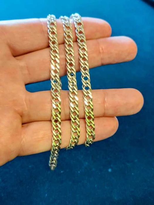 Srebrny łańcuszek ITALY 925 + krzyżyk i medalik - 29,65 gr