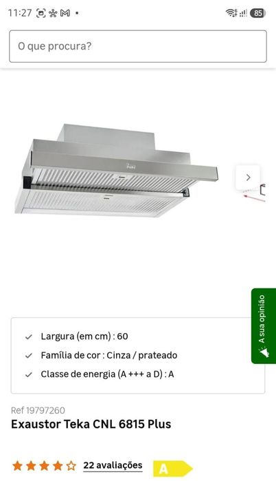 Vendo exaustor teka NOVO