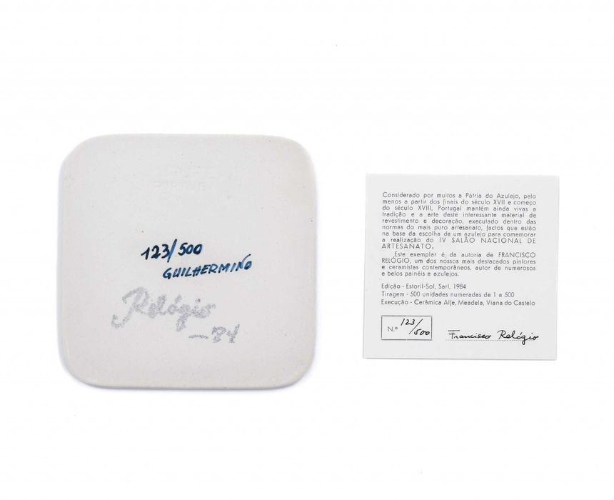 Francisco Relógio - Azulejo “IV Salão Nacional de Artesanato”