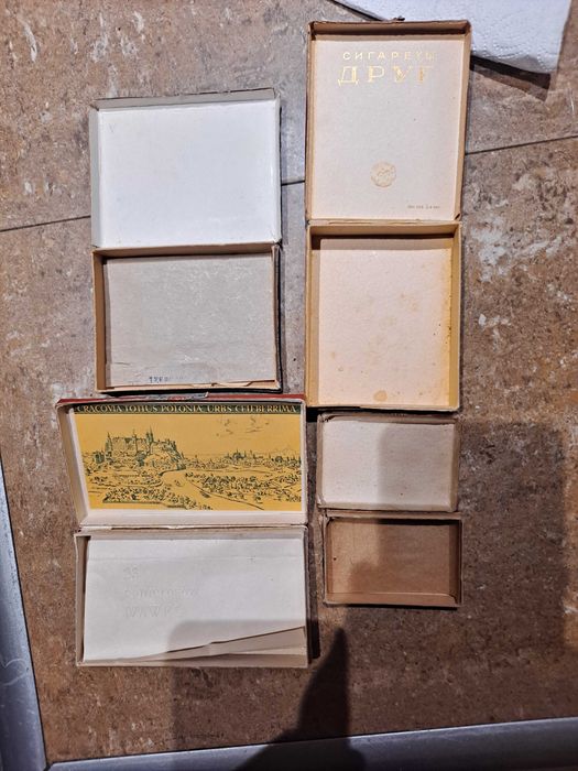 Zestaw kolekcjon. pudełek PMT  Bulgaria, Drug, Wawel, Grunwald