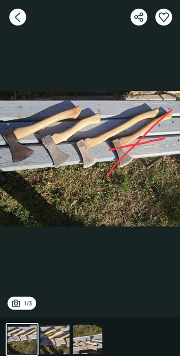 Stary pièkny toporek  buchcraftowy