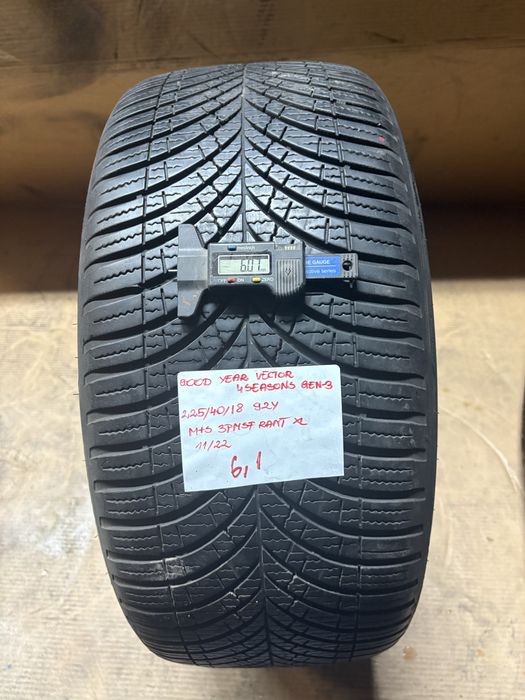 1x 225/40R18 92Y GOODYEAR VECTOR 4SEASONS GEN-3 opona wielosezon rant