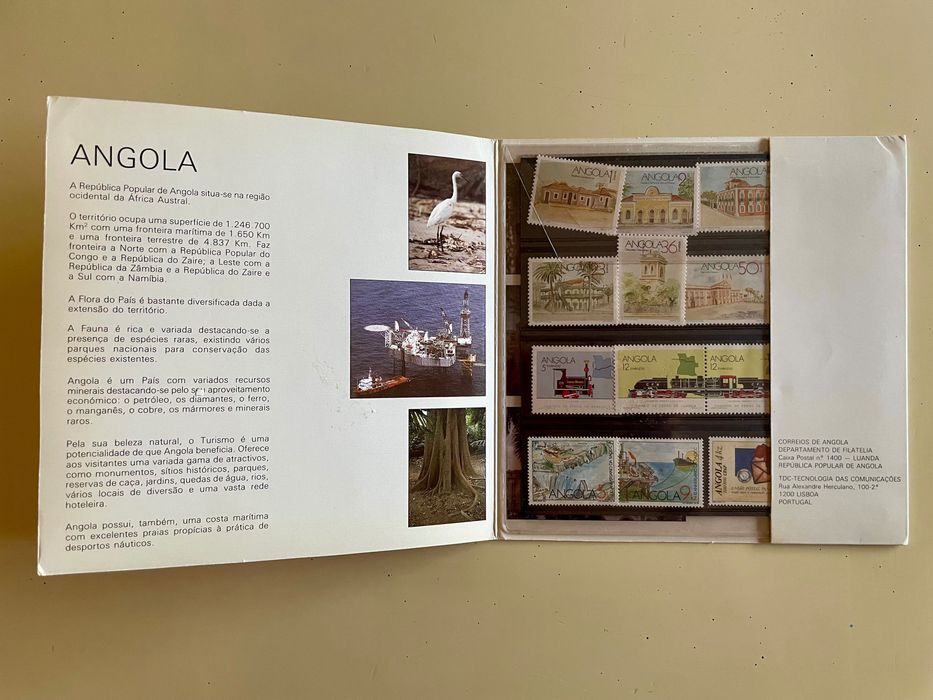 Coleção Selos Angola - 1990 (portes grátis)