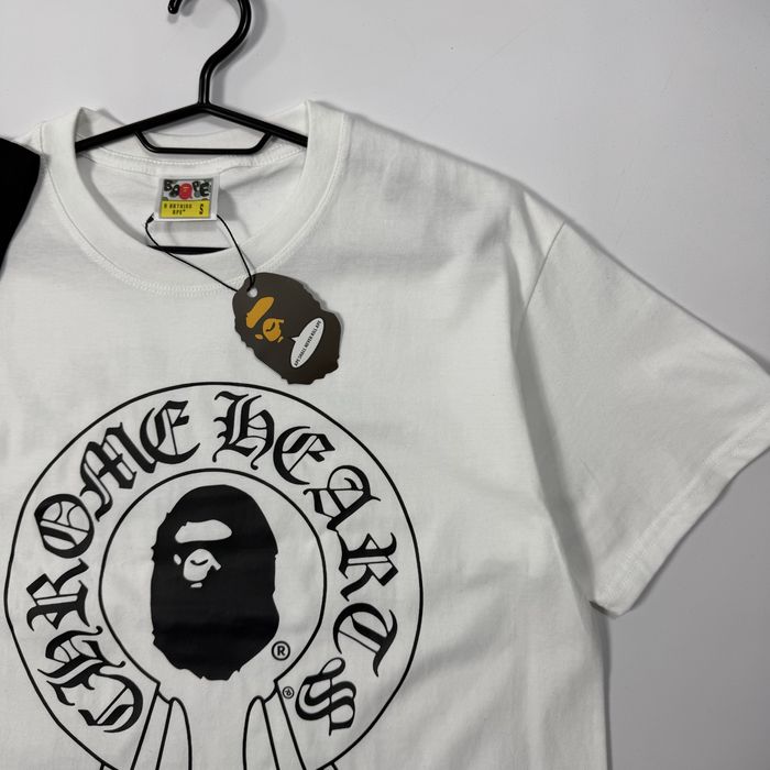 Футболка Bape x Chrome Hearts S-XL тішка бейп хром хартс baby milo
